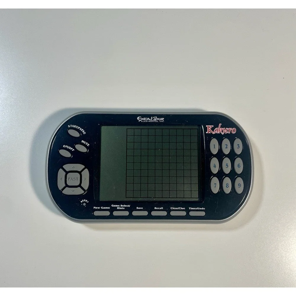 Excalibur Kakuro Electronic Handheld Puzzle Game Portable Digital Brain Teaser